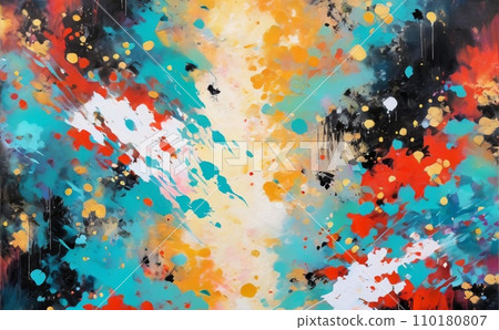 Modern impressionism technique. Wall poster print template. Abstract painting art. Hand drawn by dry brush of paint background texture. Oil painting style. Artistic pattern. Modern impressionism technique. Wall poster print template. Abstract painting art. Hand drawn by dry brush of paint background texture. Oil painting style. Artistic pattern. 110180807