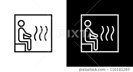 sauna icon 110181265