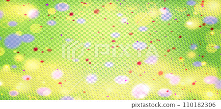Yellow widescreen bokeh background for seasonal, holidays, celebrations and various design works 110182306