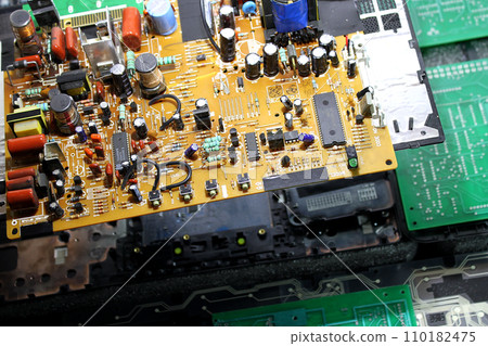 Repair Of Circuit Board With Microchips And Radio Components 110182475