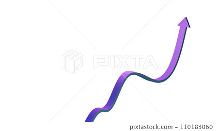 3D realistic arrows up. Blue arrows. 3D realistic arrows up. Blue arrows. 110183060
