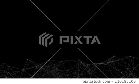 Abstract geometric background. Plexus mesh backdrop illustration. 110183106