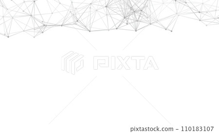 Abstract geometric background. Plexus mesh backdrop illustration. 110183107