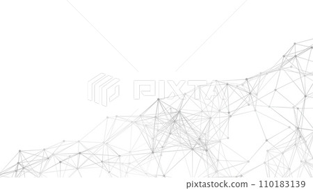 Abstract geometric background. Plexus mesh backdrop illustration. Abstract geometric background. Plexus mesh backdrop illustration. 110183139