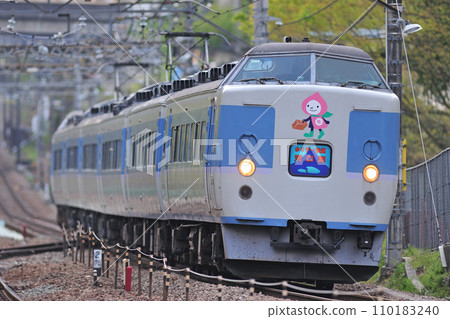 中央本線 四毛上野原 JR 東日本 183 系列 M50 編組（幕張）假日快速河口湖 110183240