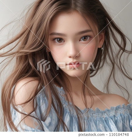 穿著洋裝的露肩女人 110184748