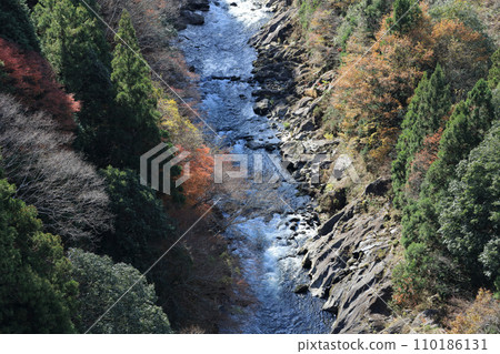 Tomigo Valley (from downstream to upstream) of the Dozan River (the longest tributary of the Yoshino River) Tomigo Valley (from downstream to upstream) of the Dozan River (the longest tributary of the Yoshino River) 110186131
