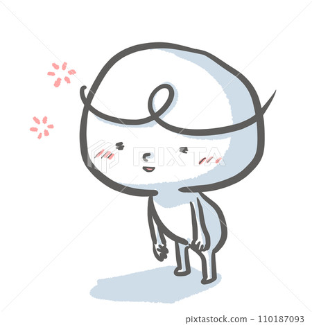 Relaxed and fluffy white person Relaxed and fluffy white person 110187093