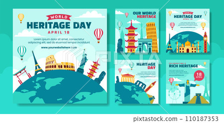 Heritage Day Social Media Post Flat Cartoon Hand Drawn Templates Background Illustration Heritage Day Social Media Post Flat Cartoon Hand Drawn Templates Background Illustration 110187353