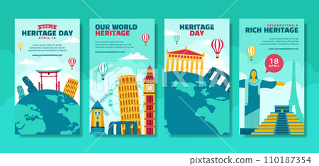 Heritage Day Social Media Stories Flat Cartoon Hand Drawn Templates Background Illustration Heritage Day Social Media Stories Flat Cartoon Hand Drawn Templates Background Illustration 110187354