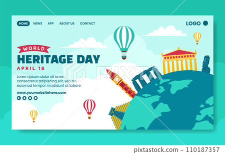 Heritage Day Social Media Landing Page Cartoon Hand Drawn Templates Background Illustration Heritage Day Social Media Landing Page Cartoon Hand Drawn Templates Background Illustration 110187357