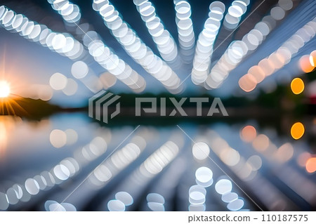 Blur or bokeh abstract lot of lighting at night background. Out of focus dreamy busy night life effect. Blur or bokeh abstract lot of lighting at night background. Out of focus dreamy busy night life effect. 110187575