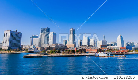 Yokohama Bay Area in sunny winter weather Yokohama Bay Area in sunny winter weather 110188299