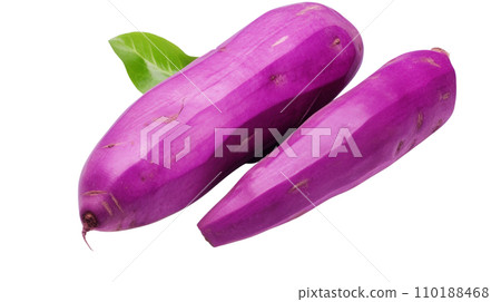 purple sweet potato on the transparent background purple sweet potato on the transparent background 110188468