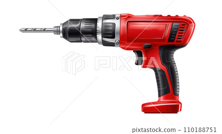 electric drill on the transparent background 110188751