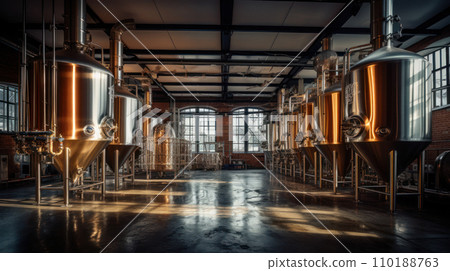 Inside of the brewery Inside of the brewery 110188763