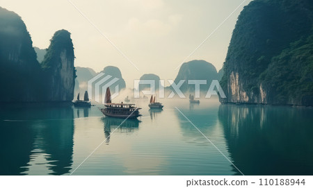 Ha Long Bay Vietnam beautiful landmark Ha Long Bay Vietnam beautiful landmark 110188944