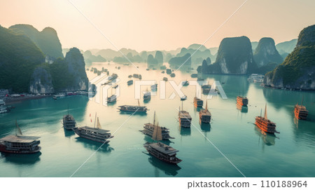 Ha Long Bay Vietnam beautiful landmark Ha Long Bay Vietnam beautiful landmark 110188964