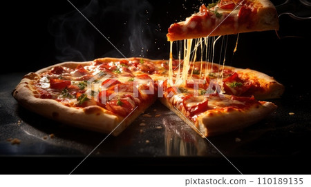 the pizza ready to eat 110189135