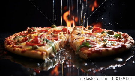 the pizza ready to eat the pizza ready to eat 110189136