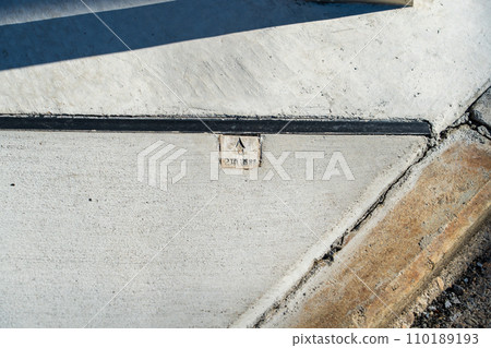 Boundary marker on the site 110189193