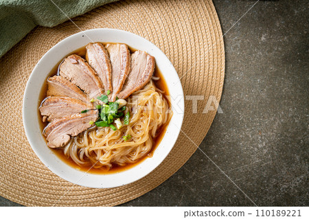 duck noodles with stewed duck soup duck noodles with stewed duck soup 110189221