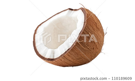 A coconut on the transparent background 110189609