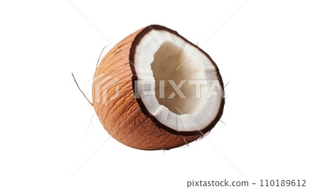 A coconut on the transparent background A coconut on the transparent background 110189612