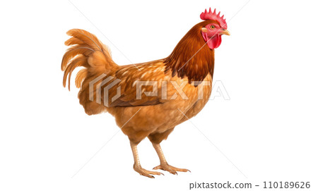 A chicken on the transparent background 110189626