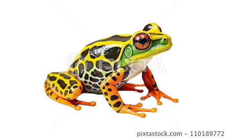 Frog beautiful colorful on the transparent background Frog beautiful colorful on the transparent background 110189772