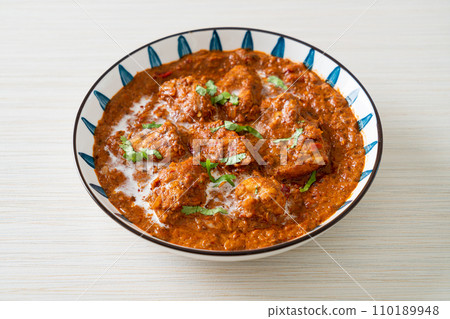 chicken tikka masala spicy curry meat food chicken tikka masala spicy curry meat food 110189948