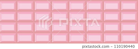 Banner web Valentine's Day White Day Ruby chocolate frame pattern illustration material Banner web Valentine's Day White Day Ruby chocolate frame pattern illustration material 110190440