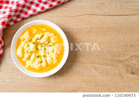 tteokbokki with cheese or Korean rice cake with cheese 110190673