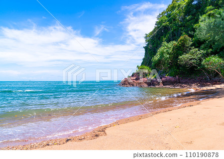 The Pink Coast or Lan Him Chomphu at Chanthaburi in Thailand The Pink Coast or Lan Him Chomphu at Chanthaburi in Thailand 110190878