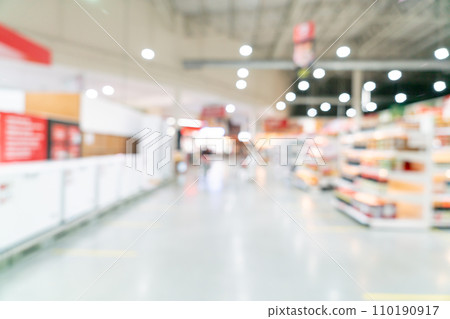 abstract blur supermarket for background 110190917