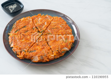 Korean Kimchi pancake or Kimchijeon 110190955