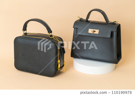 beautiful woman leather fashion bag 110190978