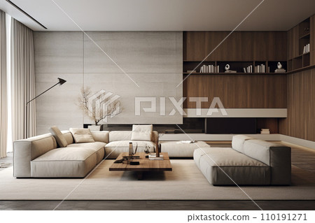 modern loft bedroom suite in hotel 110191271