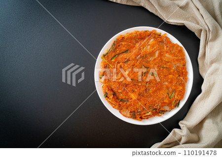 Korean Kimchi pancake or Kimchijeon 110191478
