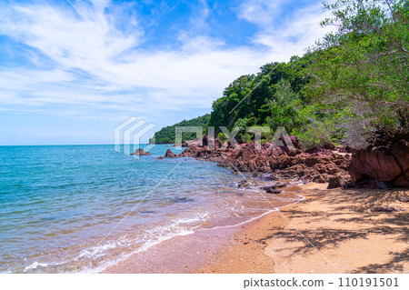 The Pink Coast or Lan Him Chomphu at Chanthaburi in Thailand The Pink Coast or Lan Him Chomphu at Chanthaburi in Thailand 110191501