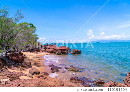 The Pink Coast or Lan Him Chomphu at Chanthaburi in Thailand 110191504