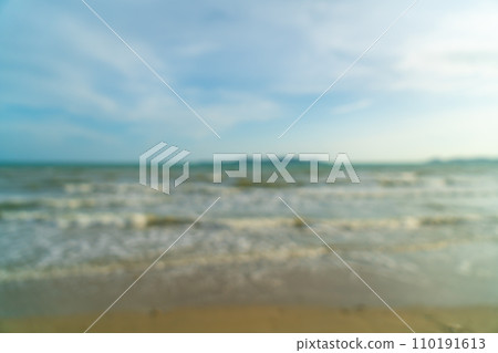 abstract blur beautiful sea beach with sunset time for background abstract blur beautiful sea beach with sunset time for background 110191613