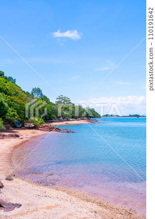 The Pink Coast or Lan Him Chomphu at Chanthaburi in Thailand 110191642