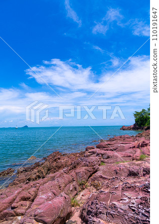 The Pink Coast or Lan Him Chomphu at Chanthaburi in Thailand 110191647