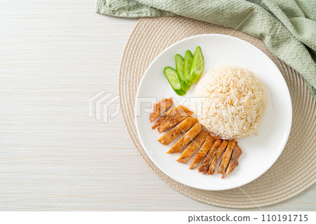 Grilled Chicken with Steamed Rice Grilled Chicken with Steamed Rice 110191715