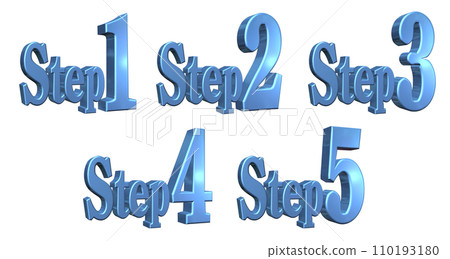 3DCG characters [Step1/Step2/Step3/Step4/Step5] Blue, Blue 110193180
