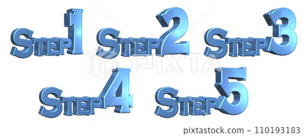 3DCG characters [Step1/Step2/Step3/Step4/Step5] Blue, Blue 110193183