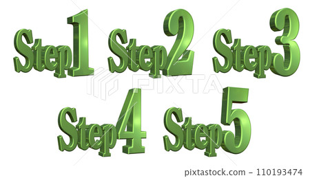 3DCG characters [Step1/Step2/Step3/Step4/Step5] Green, Green 110193474
