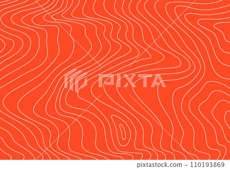 Salmon fish meat pattern background, red texture. Trout fish fresh fillet, salmon raw steak vector pattern or texture. Japanese cuisine sushi meal cooking ingredient, keto and seafood diet background 110193869