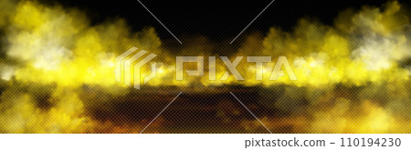 Yellow toxic smoke cloud with overlay effect Yellow toxic smoke cloud with overlay effect 110194230